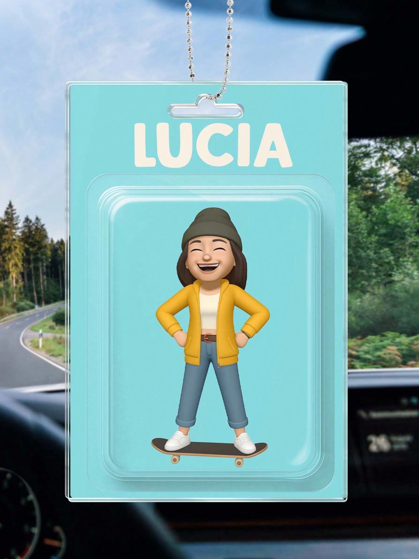 Custom 2D Character Sticker Set Packaging Toy Box Acrylic Keychain